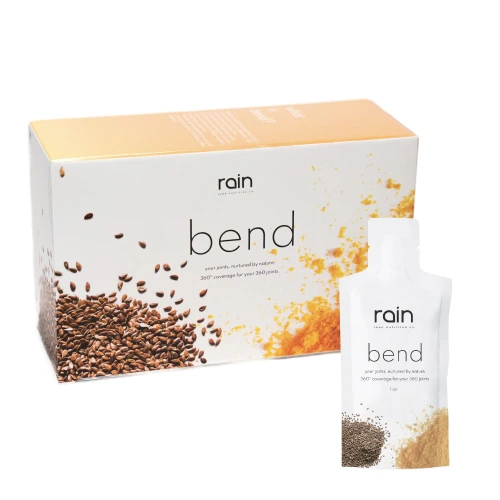 Rain Bend produkt med naturliga ingredienser för att stödja ledhälsa och rörlighet.