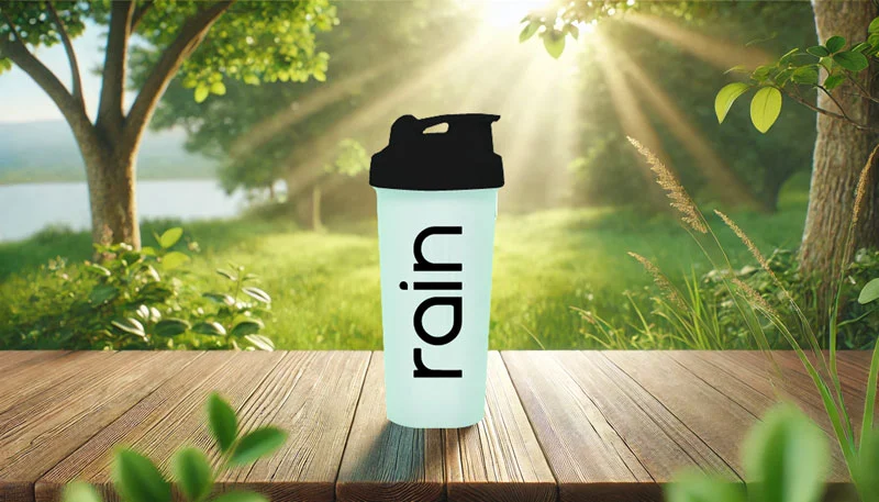 Rain Shaker Bottle används utomhus vid träning med fria vikter och utrustning – perfekt för gym och outdoor.